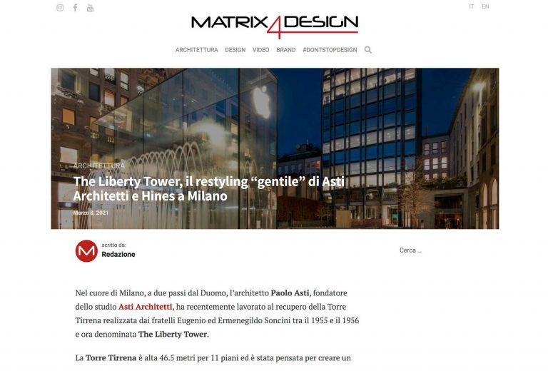 Matrix4Design Liberty Tower Asti Architetti